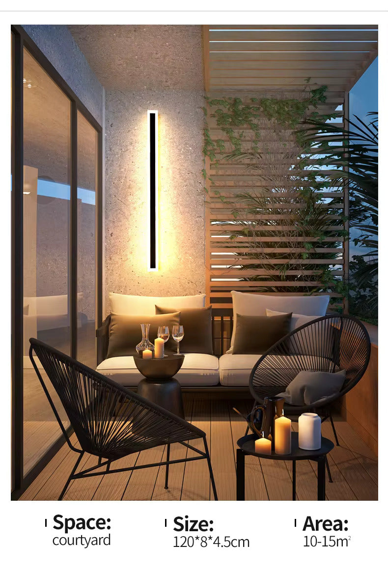 Bloomstone Vertical LED Outdoor Wall Light – Warm Glow Edition