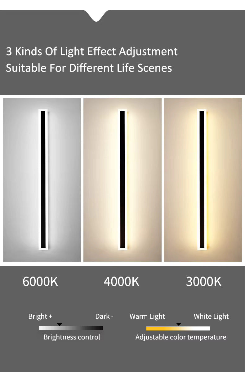 Bloomstone Vertical LED Outdoor Wall Light – Warm Glow Edition