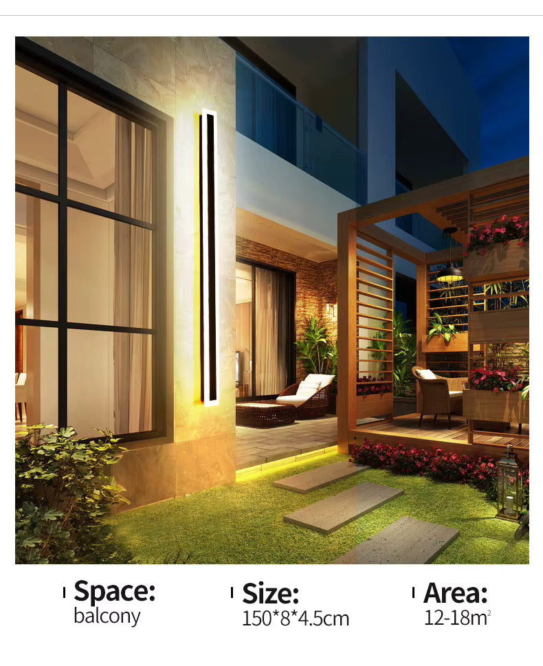 Bloomstone Vertical LED Outdoor Wall Light – Warm Glow Edition