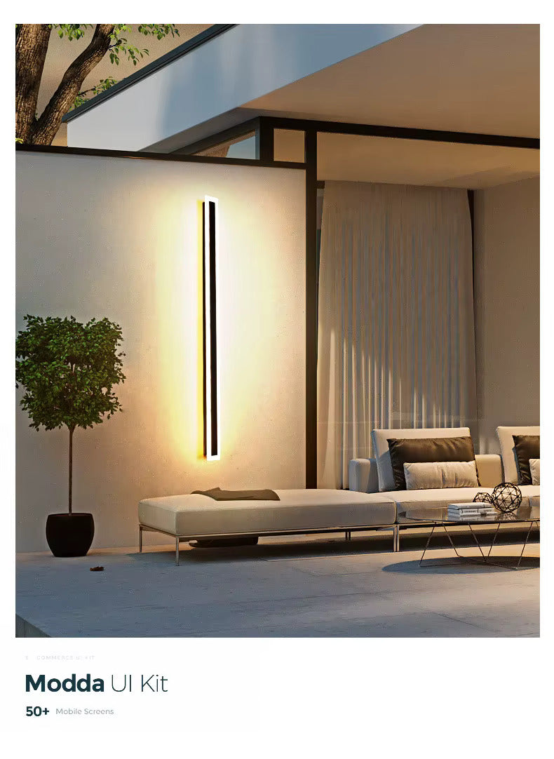 Bloomstone Vertical LED Outdoor Wall Light – Warm Glow Edition