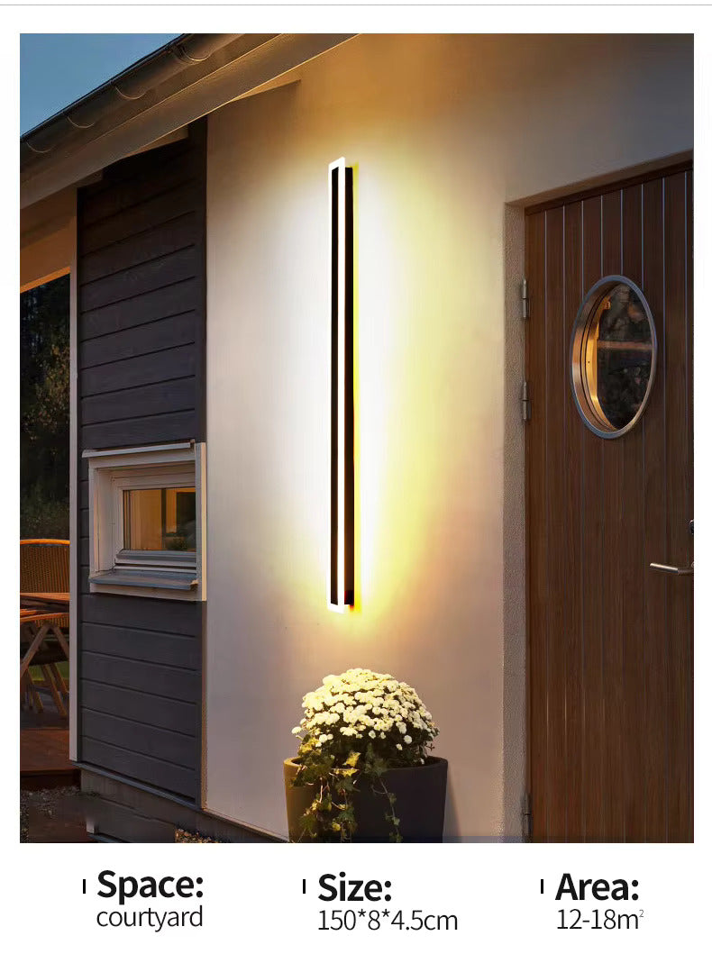 Bloomstone Vertical LED Outdoor Wall Light – Warm Glow Edition